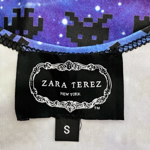 Zara Terez Purple Pink Mini Robots Size Small - Picture 3 of 3